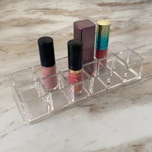 Lipstick acrylic beauty clear organizer